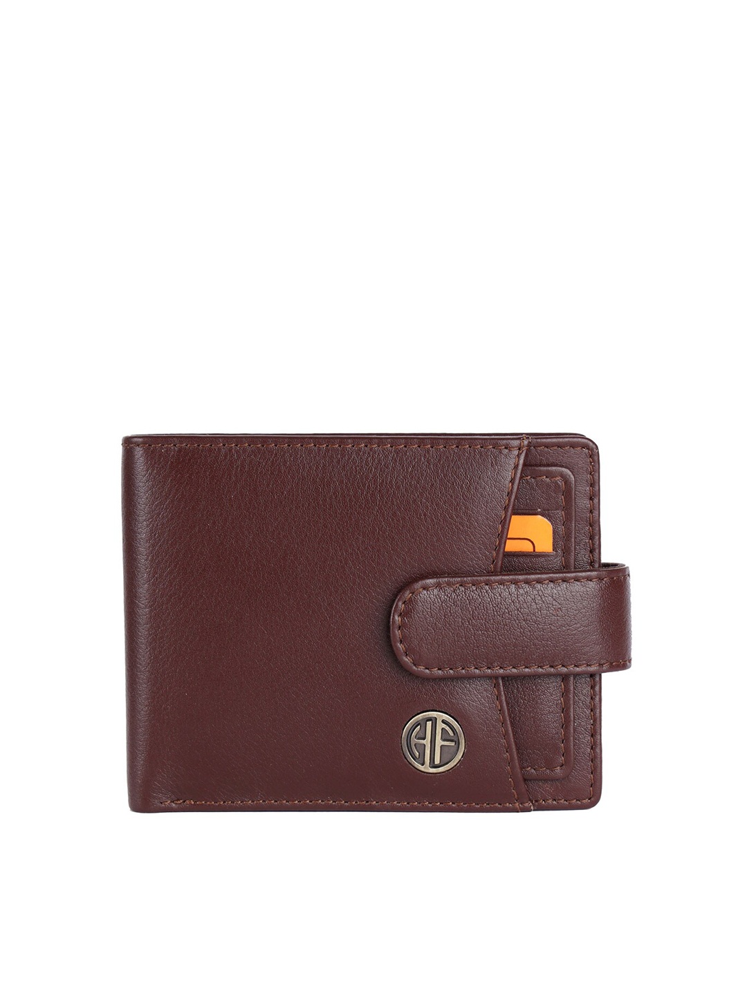 

HAMMONDS FLYCATCHER Men Brown Leather Two Fold Wallet