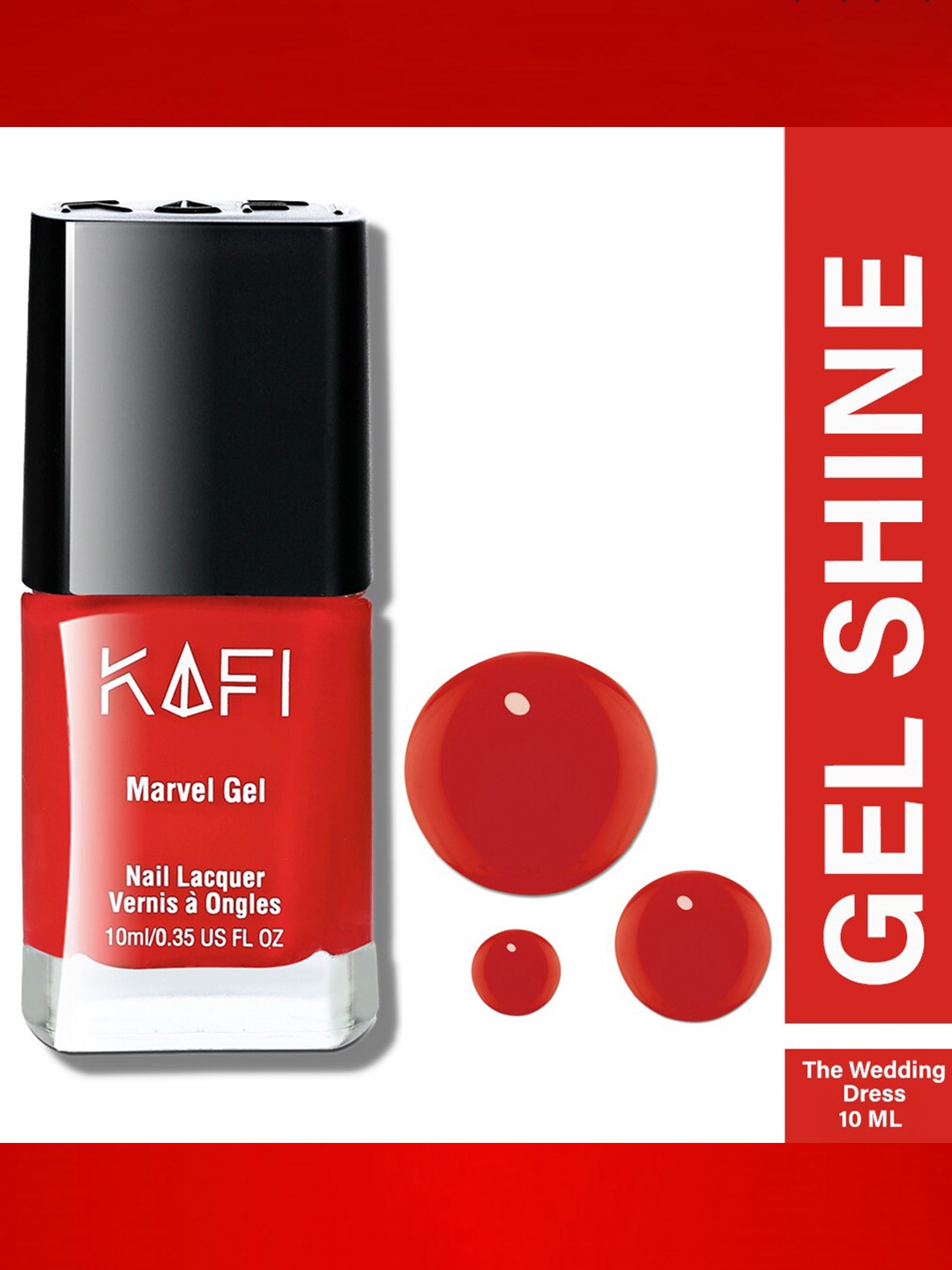 

KAFI Nail Lacquer - The Wedding dress - 10 ml, Red