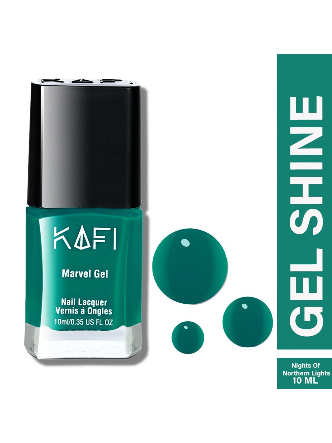 

KAFI Shine PRO Long Lasting Marvel Gel Nail Lacquer - Nights Of Northen Lights, Teal