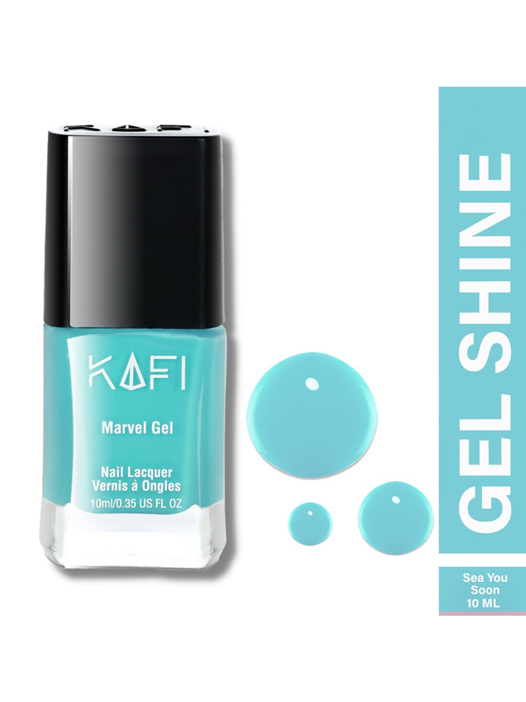 

KAFI Shine PRO Long Lasting Marvel Gel Nail Lacquer - Sea You Soon, Blue