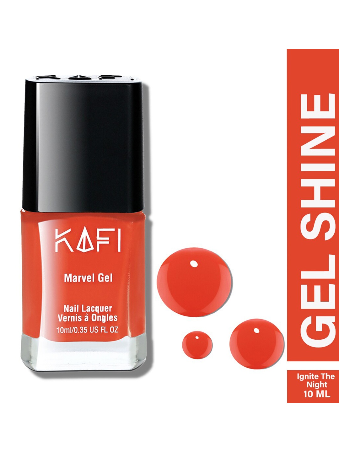 

KAFI Shine PRO Long Lasting Marvel Gel Nail Lacquer - Ignite The Light, Coral