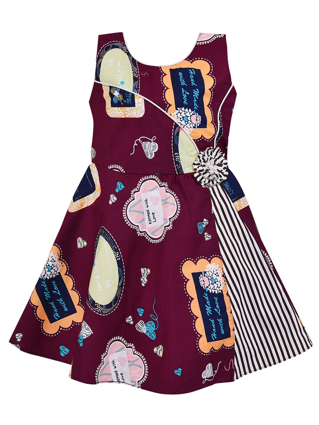 

Wish Karo Maroon A-Line Dress