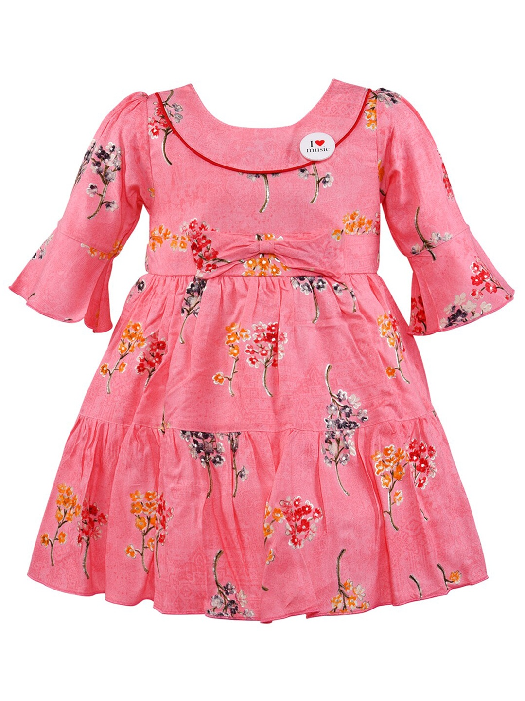 

Wish Karo Girls Pink Floral Dress