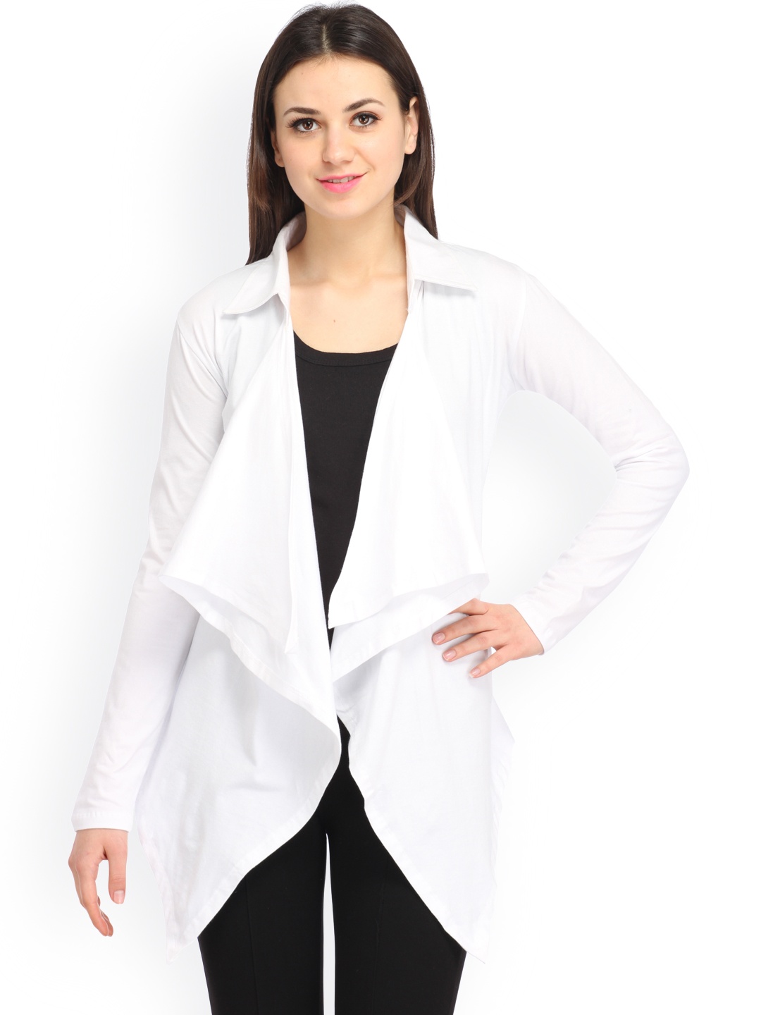 

Cation White Open Front Shrug