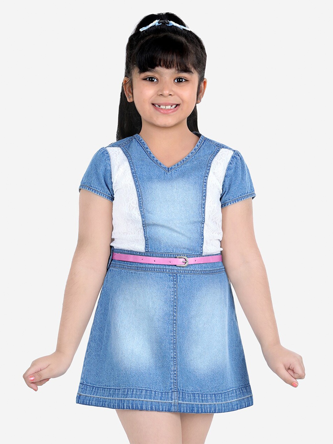 

Naughty Ninos Blue Solid Dress