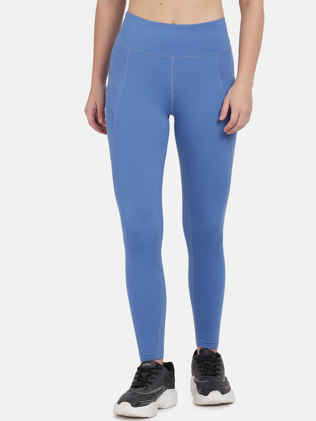 

Head Women Blue Solid Tights