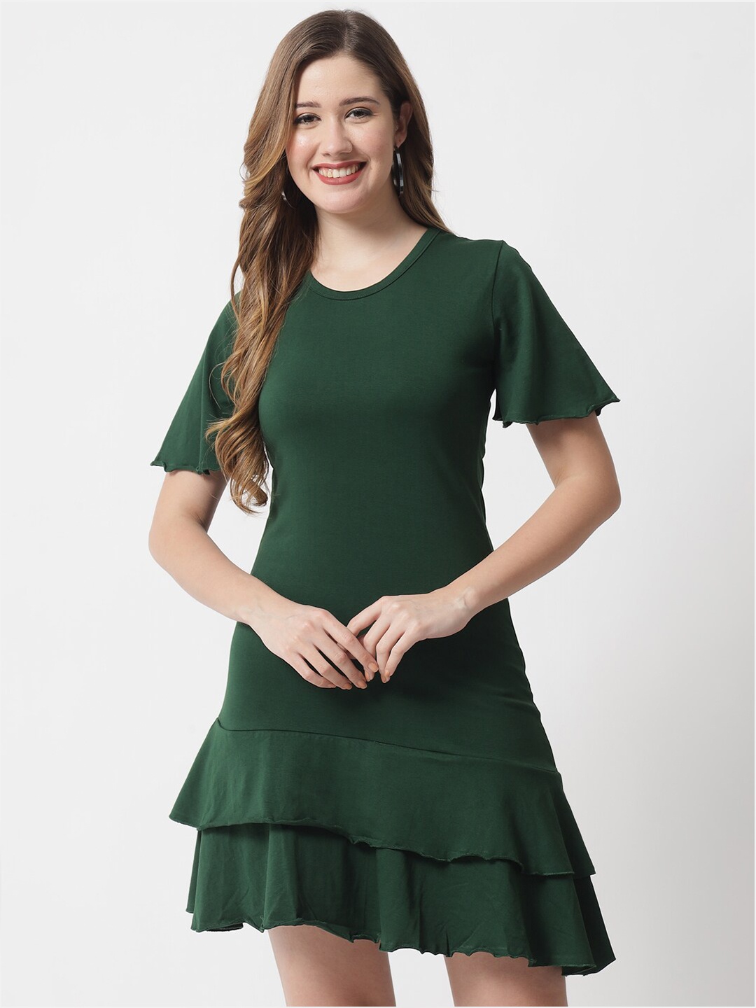 

The Dry State Women Green A-Line Dress