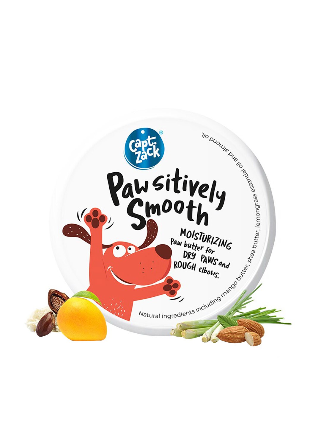 

Captain Zack Pawsitively Smooth Antifungal Pet Paw Moisturizer 25g, White