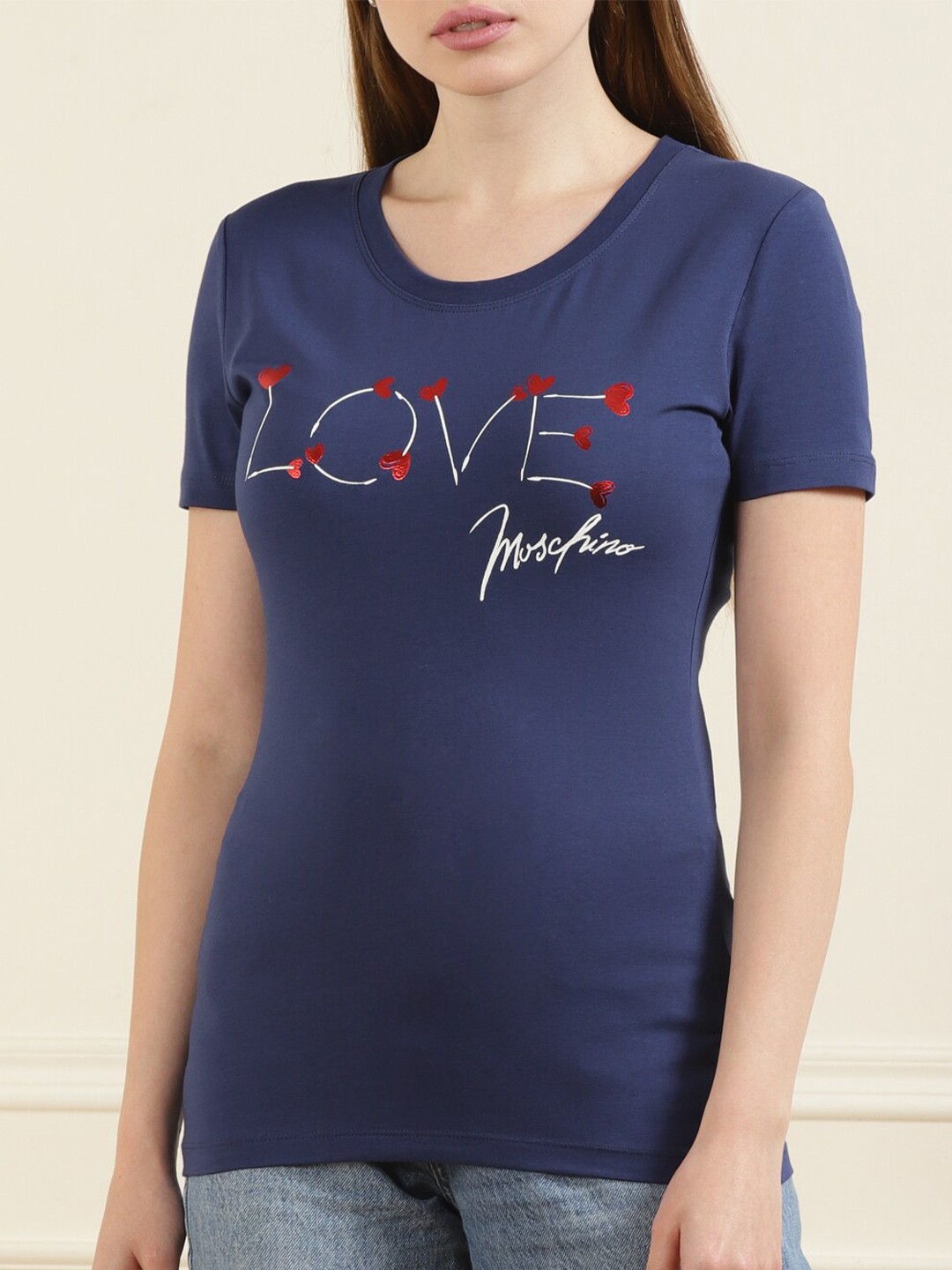 

LOVE MOSCHINO Blue Print Top