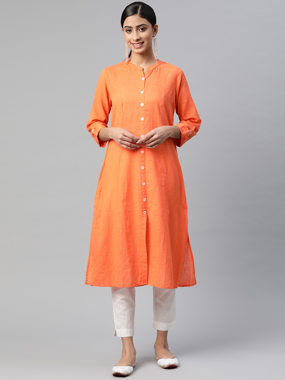 

SVARCHI Women Coral Kurta