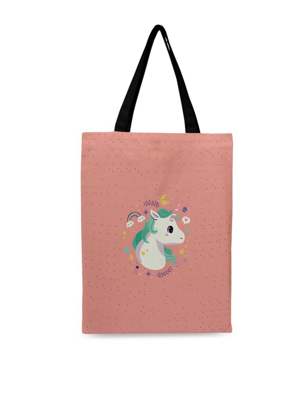 

Crazy Corner Peach Embellished Shopper Canvas Tote Bag
