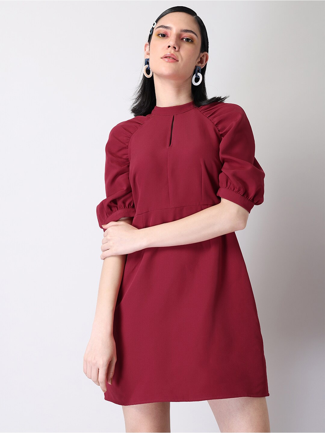 

FabAlley Red A-Line Dress