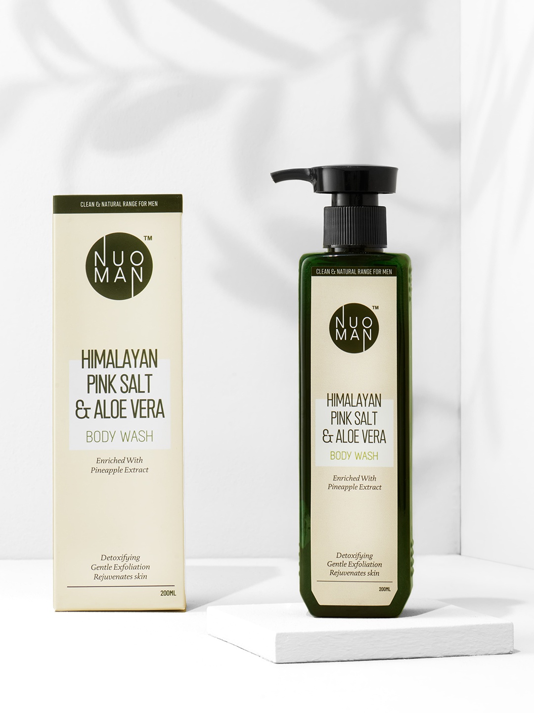 

Nuo Man Himalayan Pink Salt & Aloe Vera Body wash, Transparent