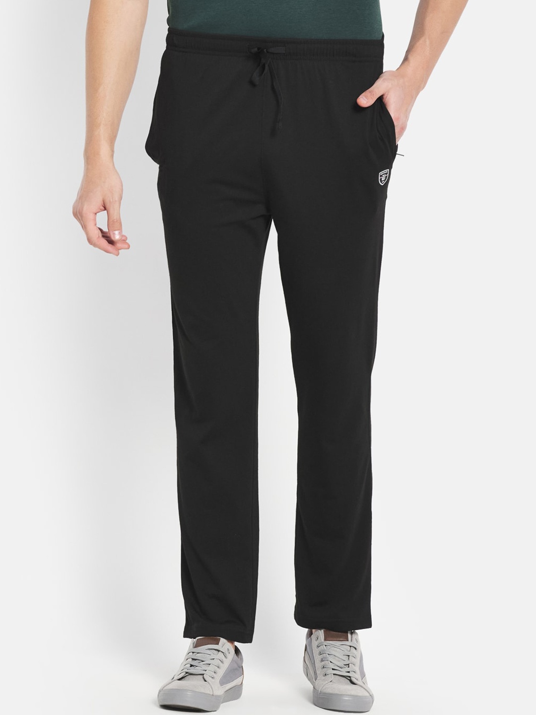 

Octave Men Black Solid Cotton Track Pants