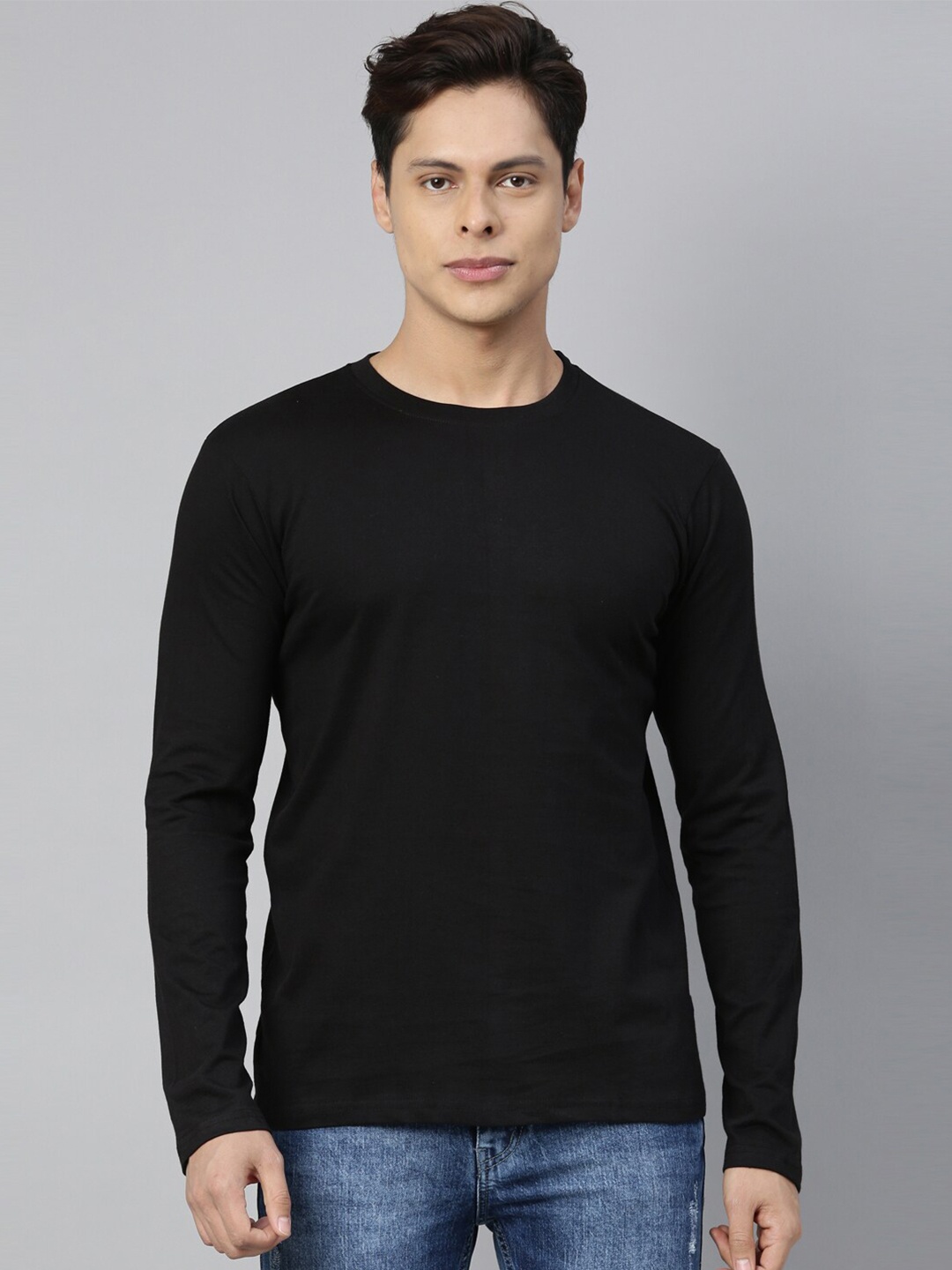 

recast Men Black Pure Cotton T-shirt
