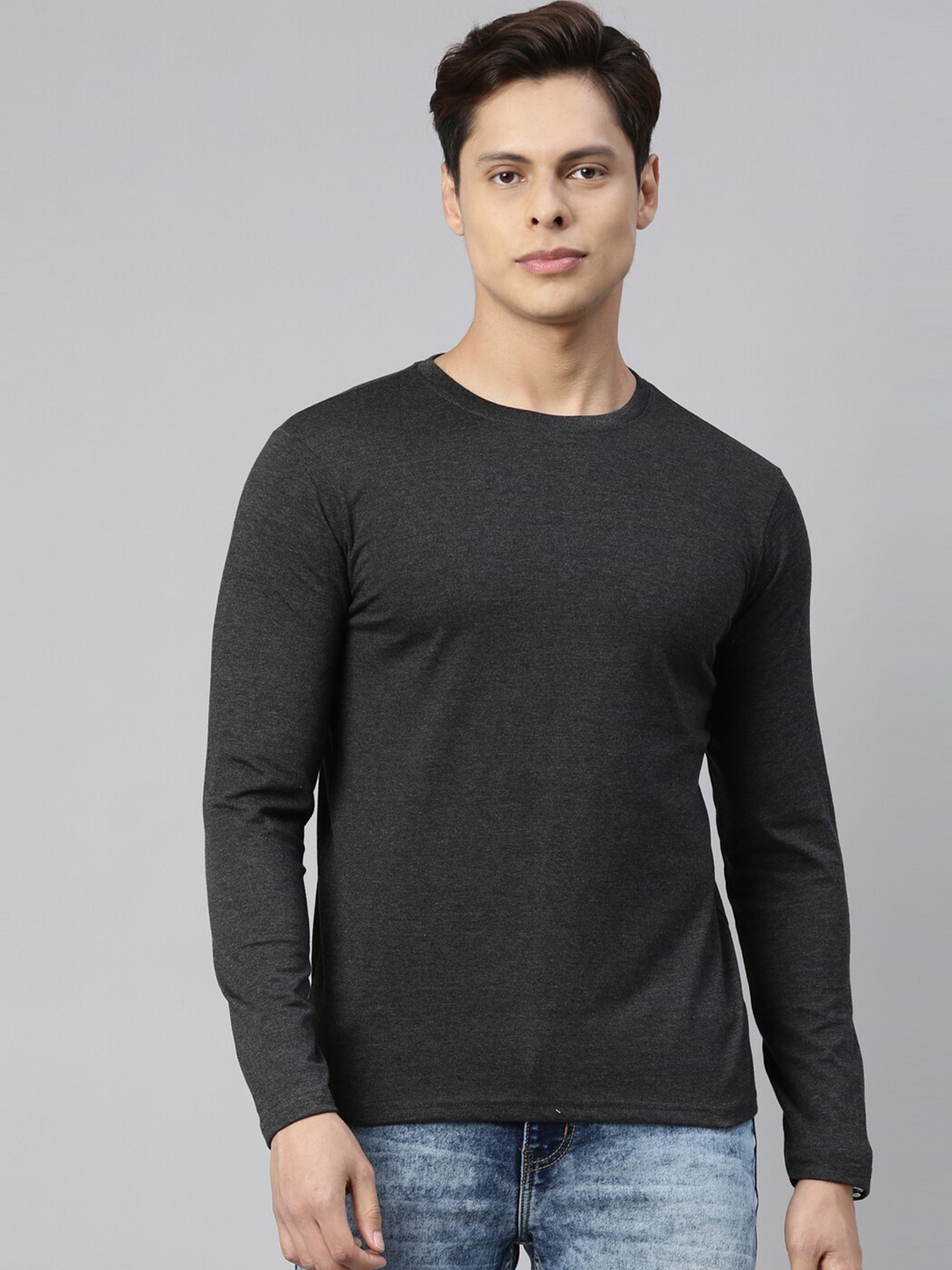 

recast Men Charcoal Full Sleeve T-shirt