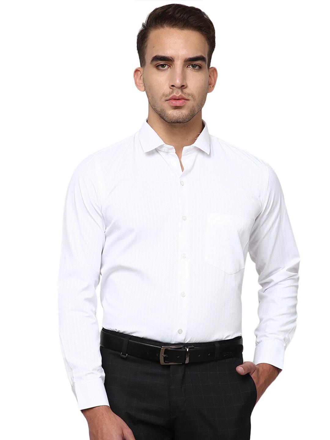 

J White by Vmart Men White Regular Fit Standard Cotton Formal Shirt