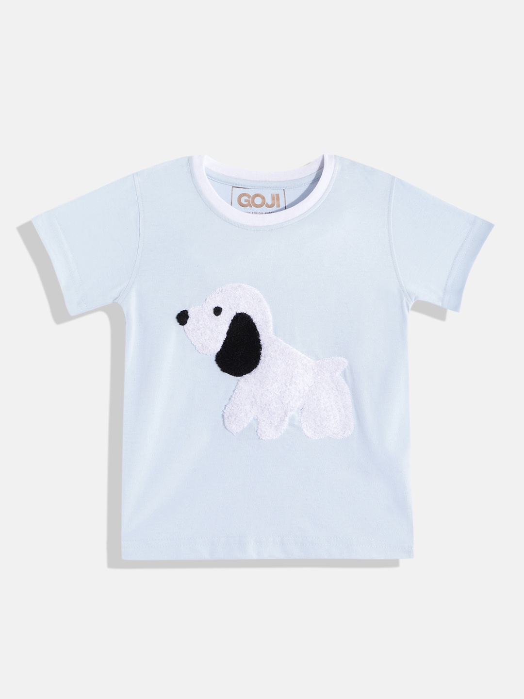 

GOJI Kids Blue & White Applique T-shirt