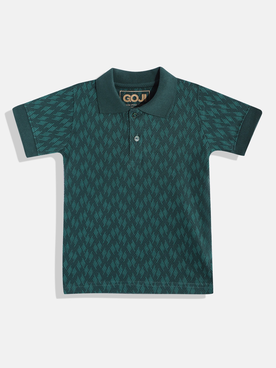 

GOJI Boys Teal Green Polo Collar T-shirt