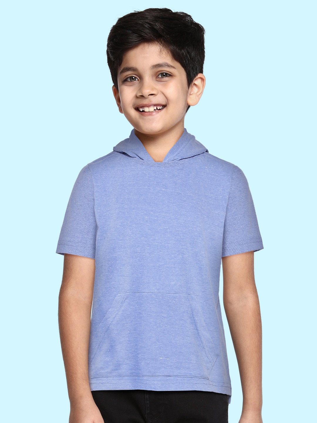 

GOJI Kids Blue Blue Solid Hooded T-shirt