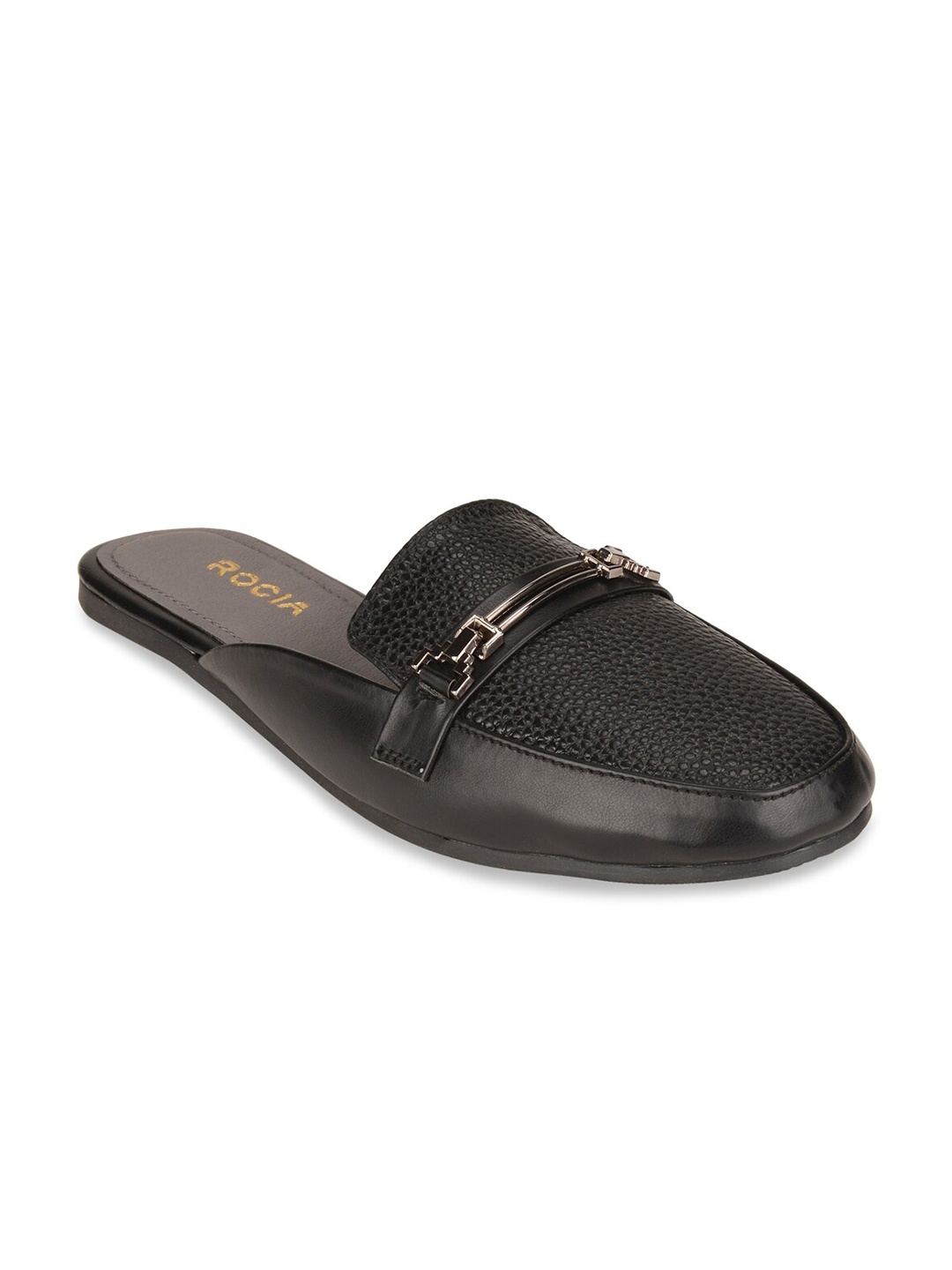 

Rocia Women Black Textured Mules