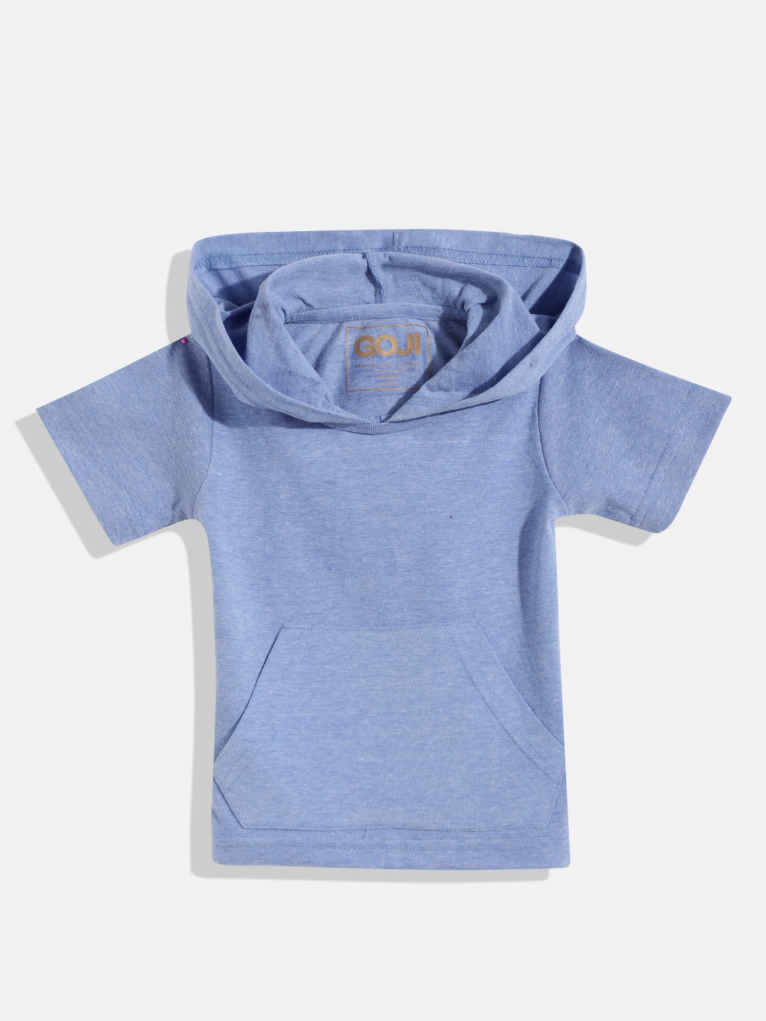 

GOJI Kids Blue Solid Hooded T-shirt