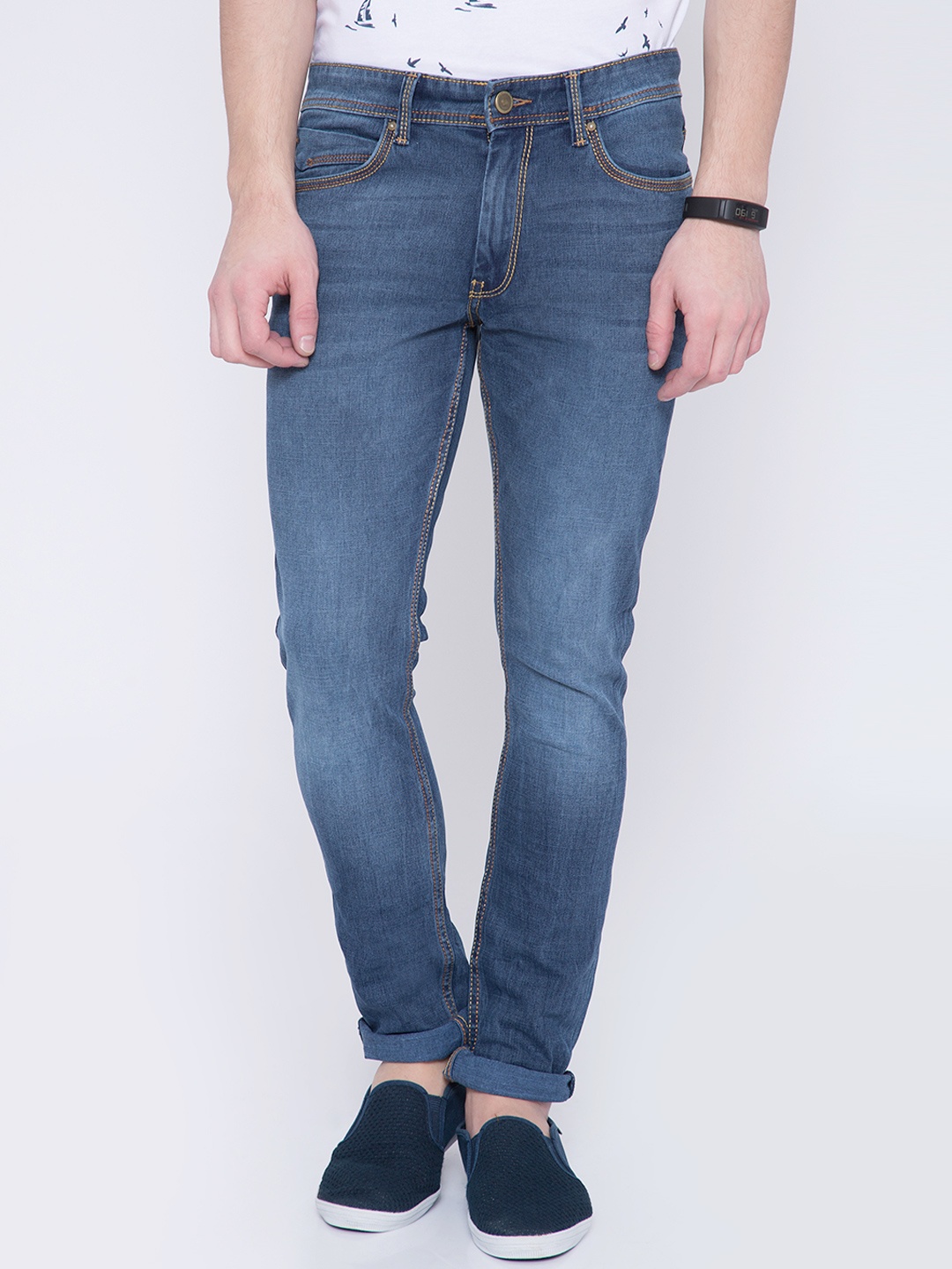

LOCOMOTIVE Men Blue Slim Fit Jeans