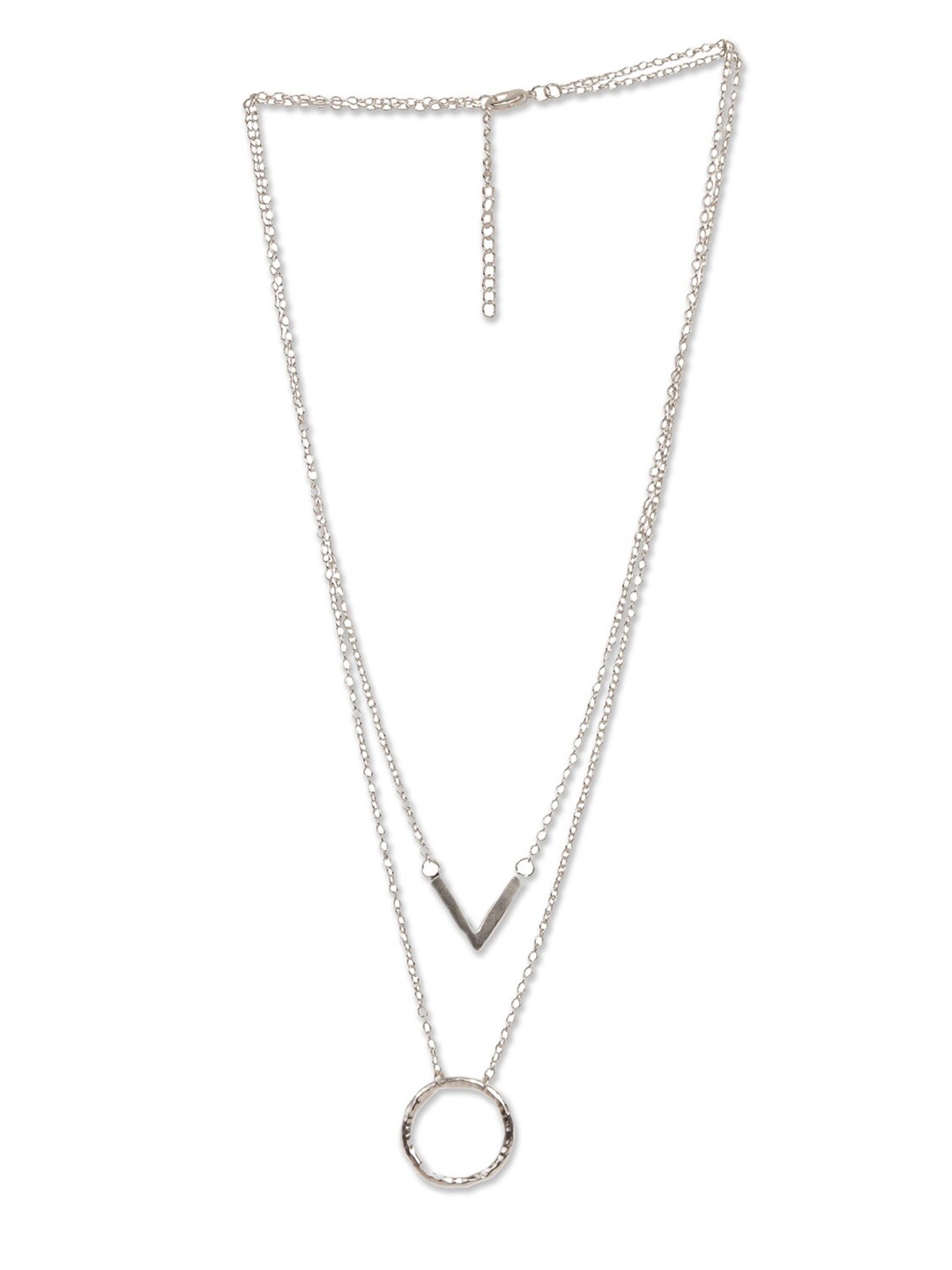

STILSKII Unisex Silver-Plated Brass Layered Necklace