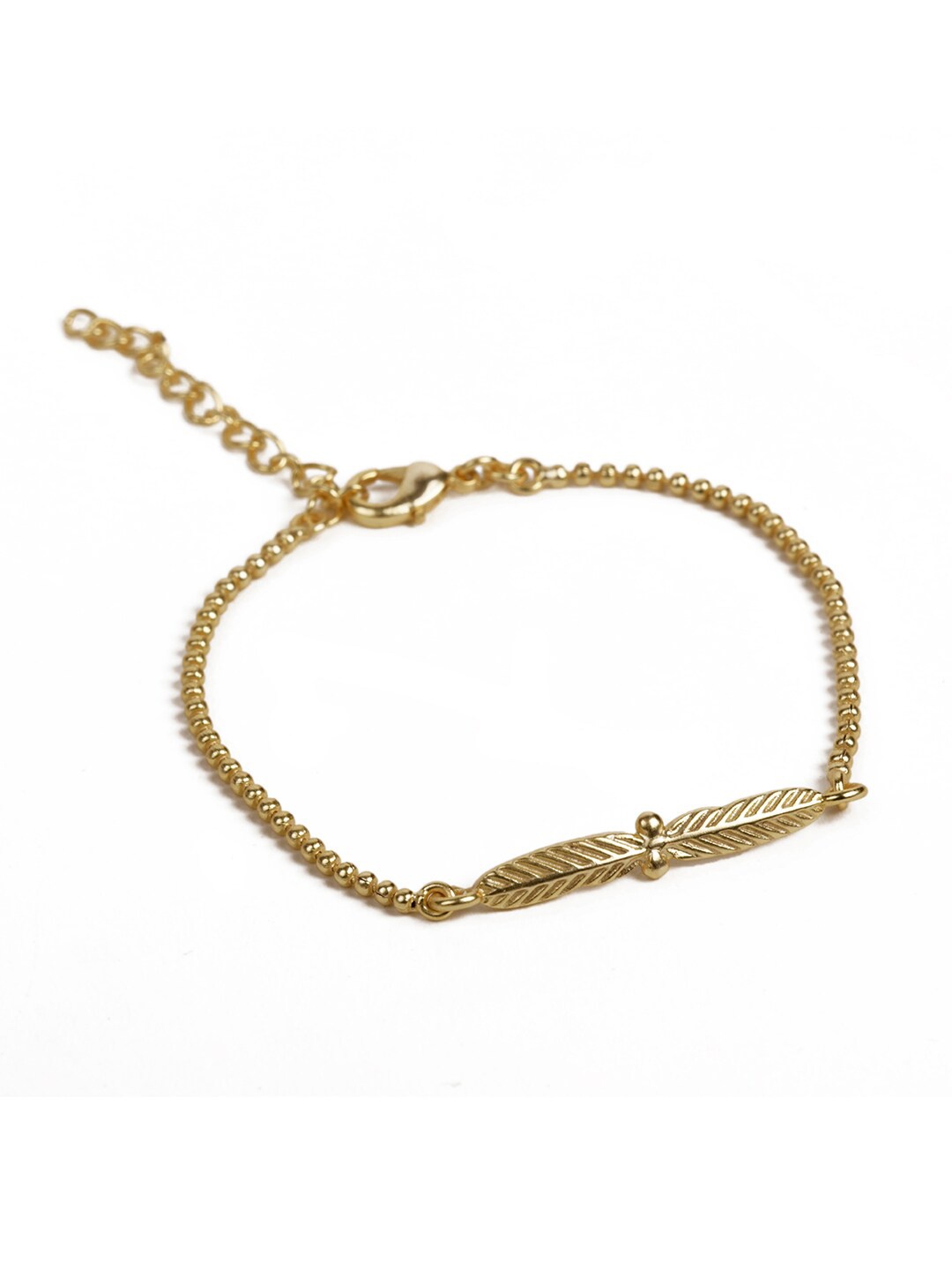

STILSKII Unisex Gold-Toned Brass Gold-Plated Charm Bracelet