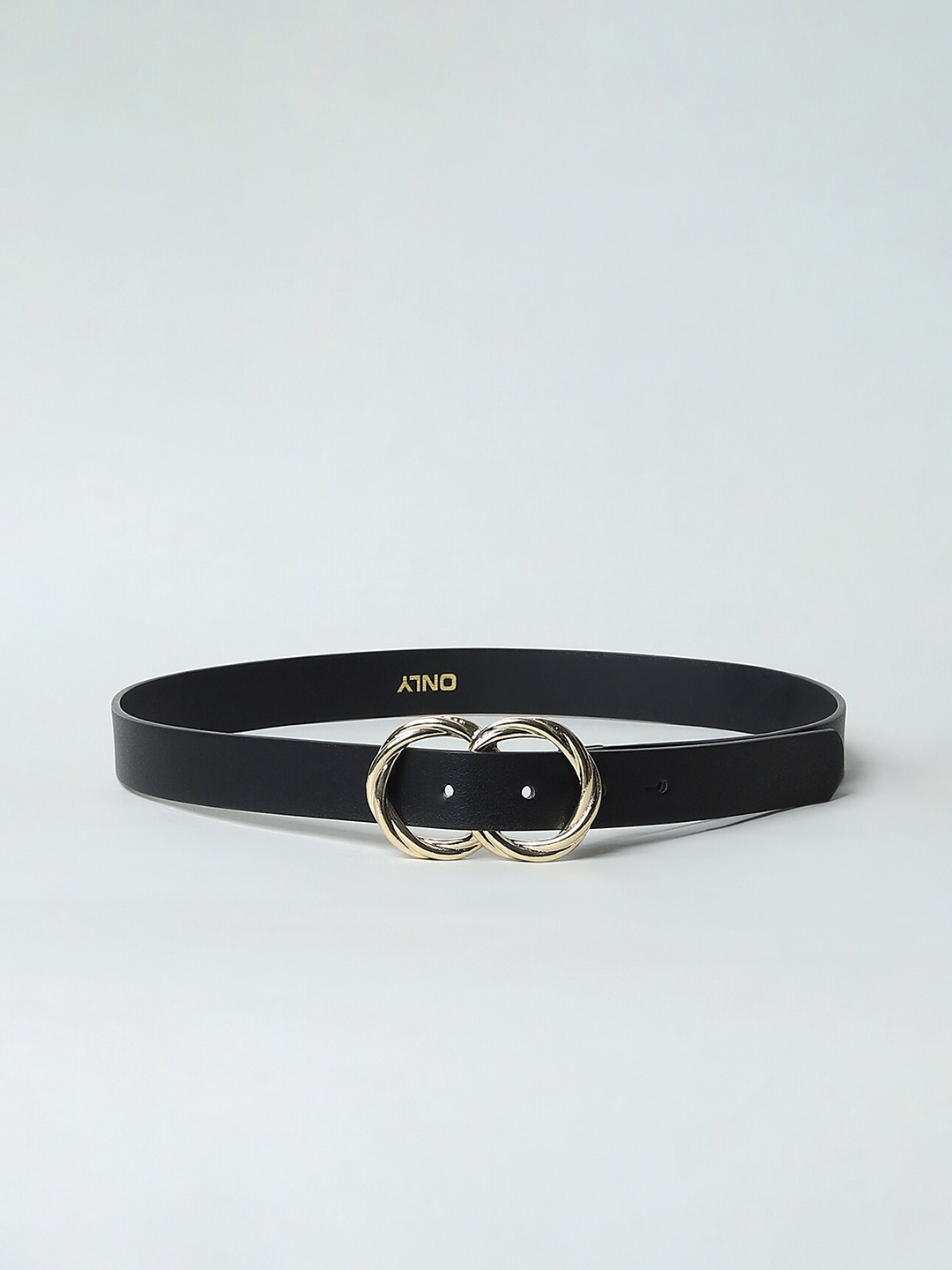 

ONLY Women Slim Push Pin Belt, Black