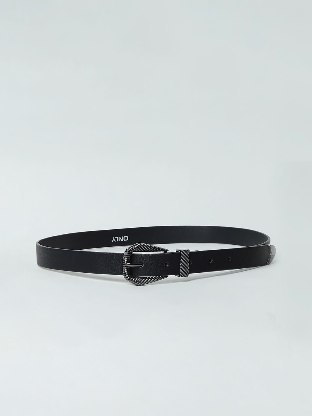 

ONLY Women Textured Casual Belt, Black