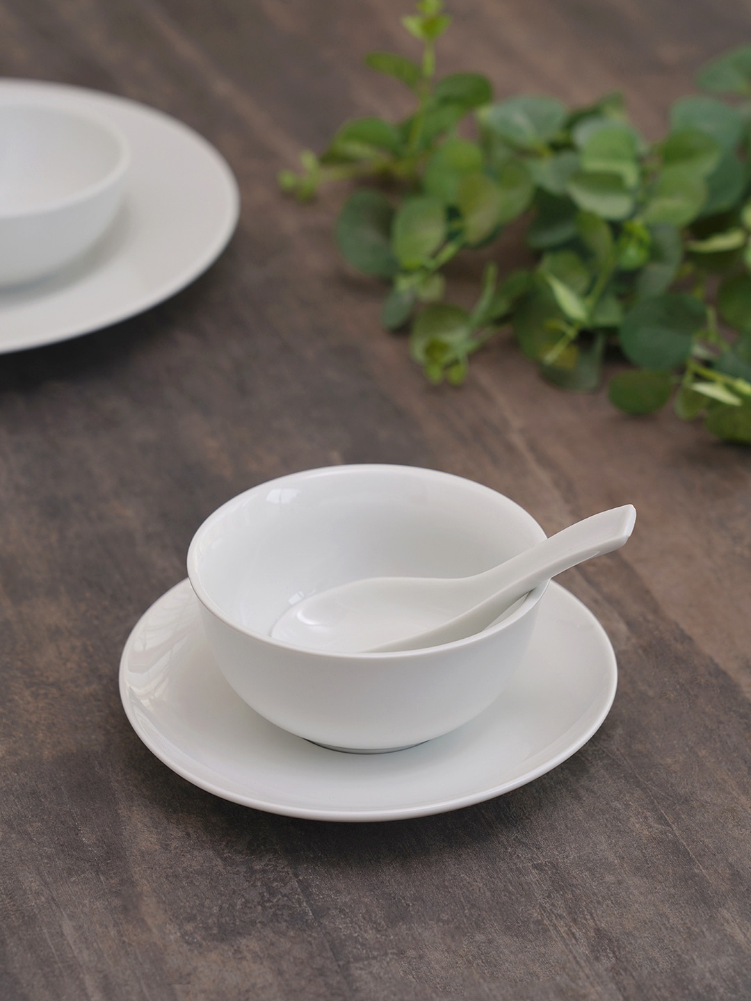 

Pure Home and Living Cream-Colored Classic Soup Bowl Set