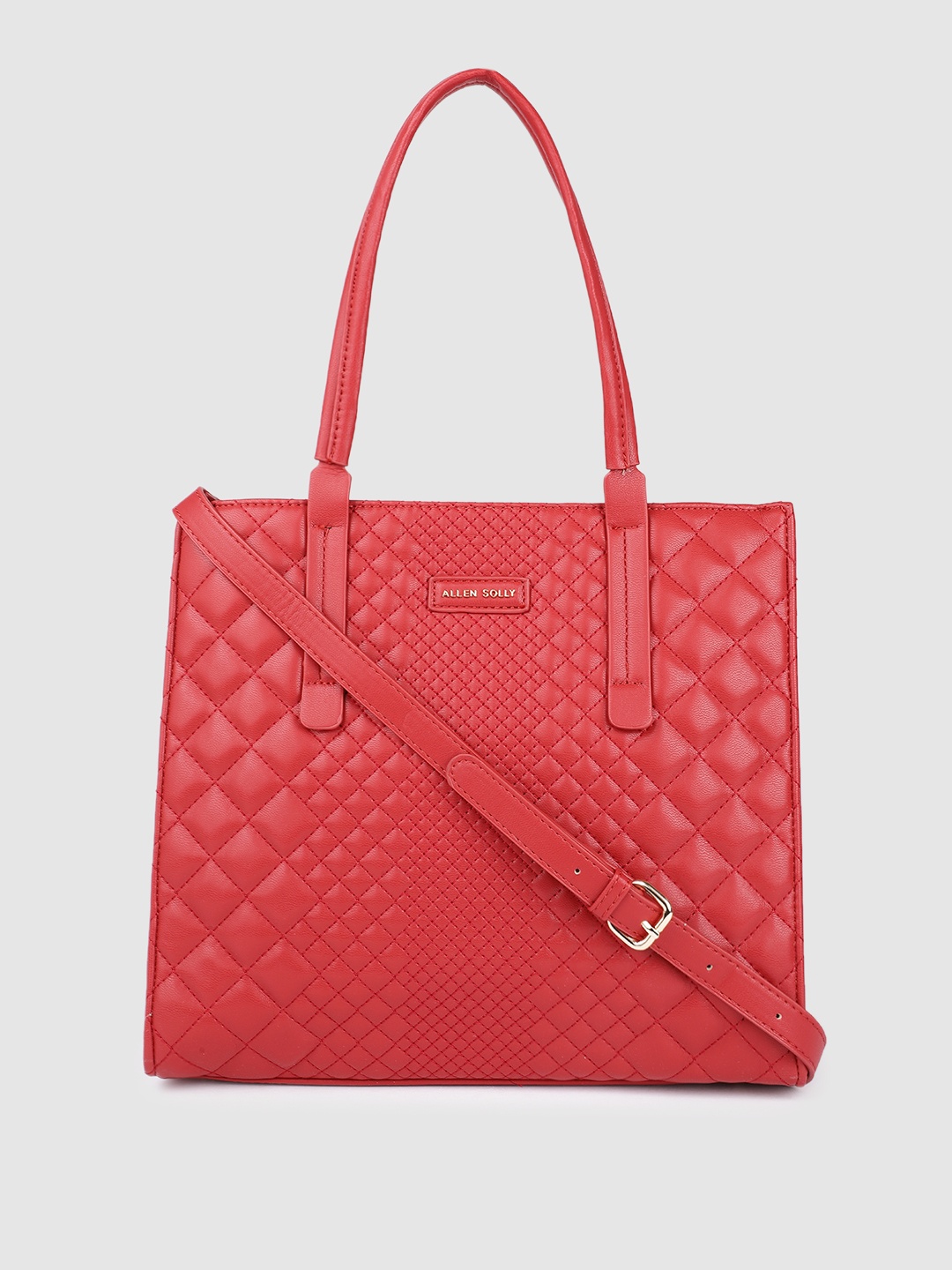 

Allen Solly Coral Pink Quilted Shoulder Bag