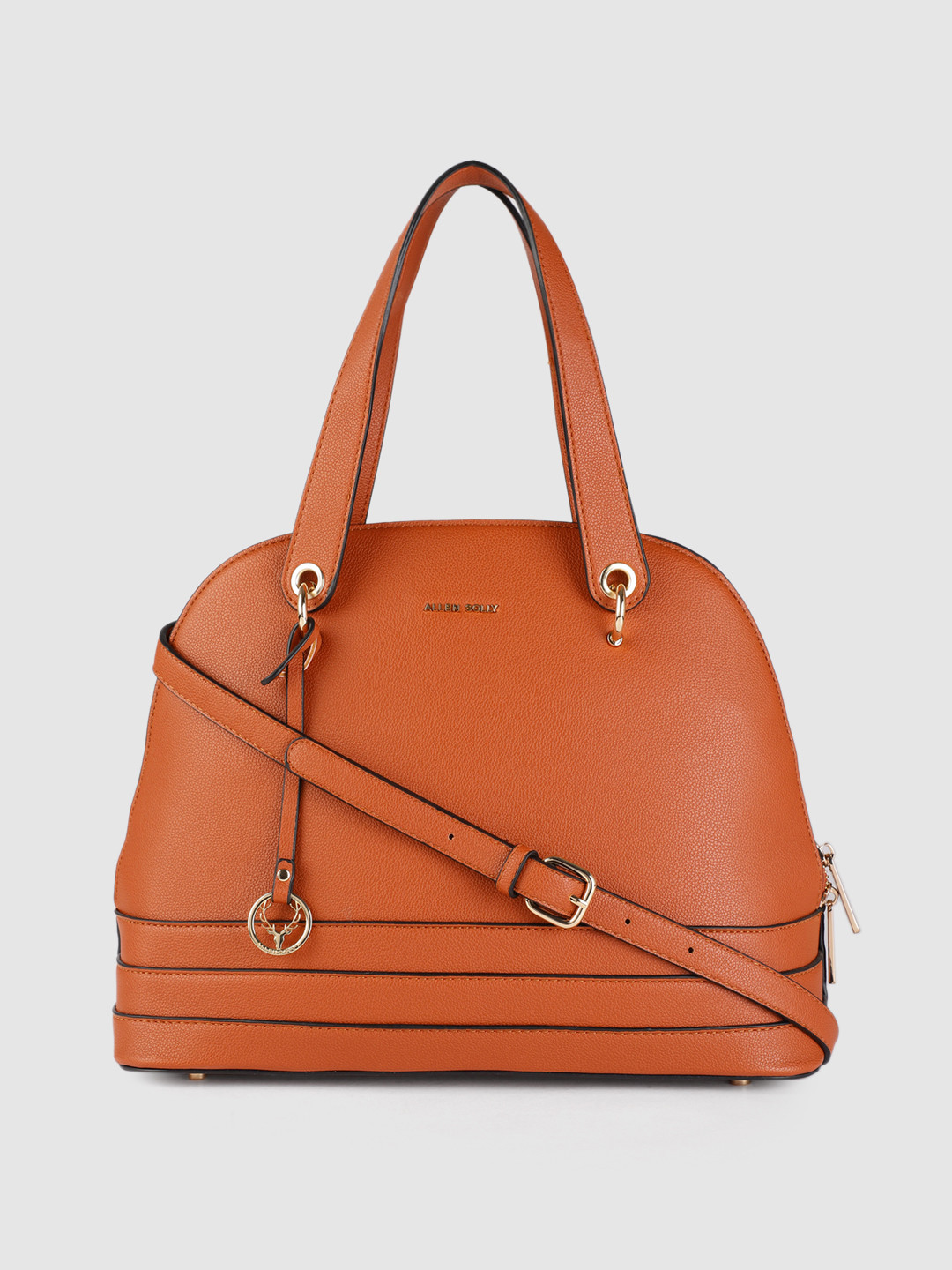 

Allen Solly Brown Solid Handheld Bag
