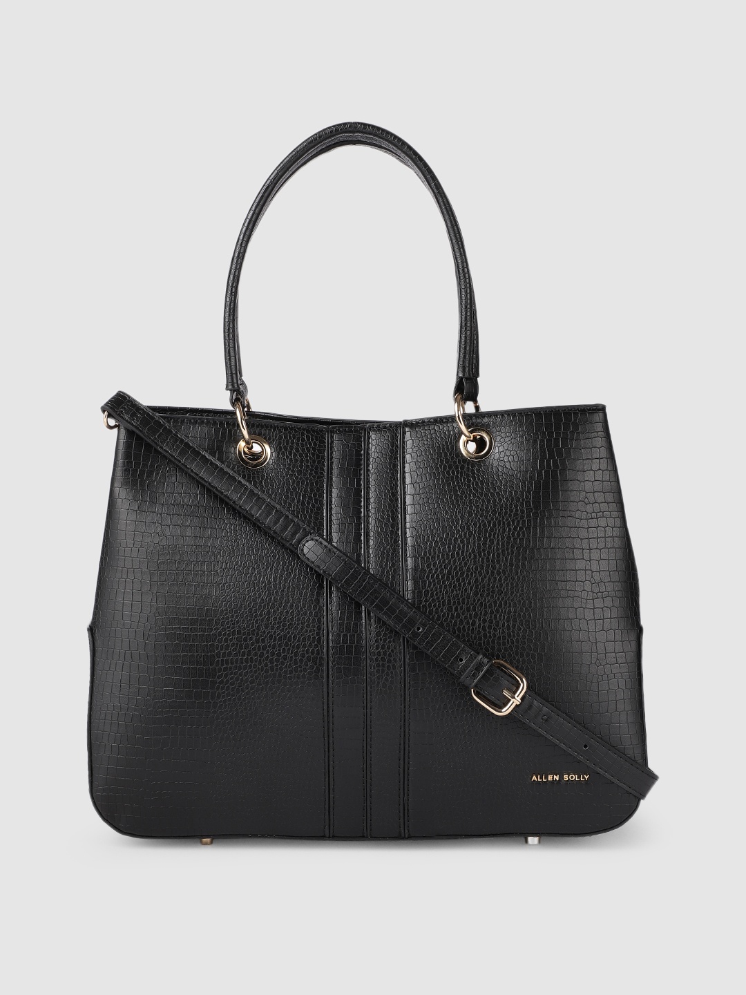 

Allen Solly Women Black Textured Shoulder Bag