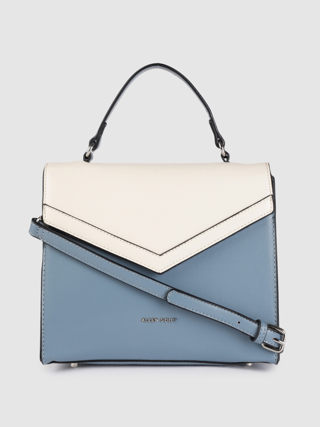 

Allen Solly Blue PU Structured Satchel