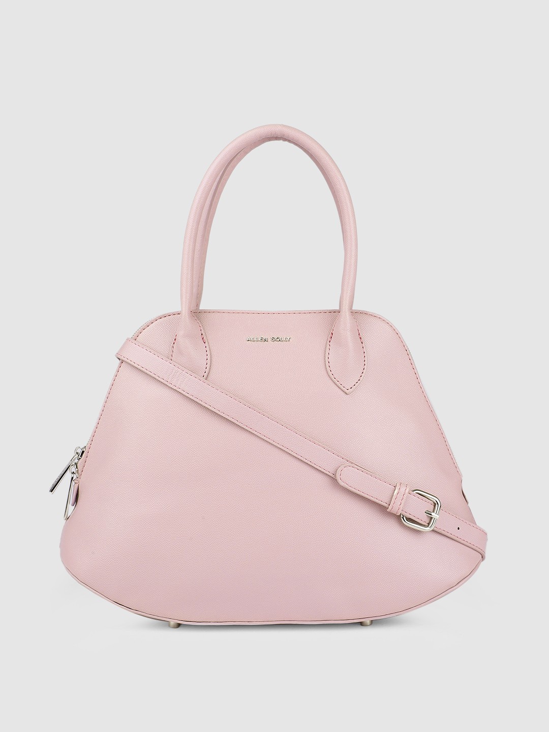 

Allen Solly Purple PU Structured Handheld Bag