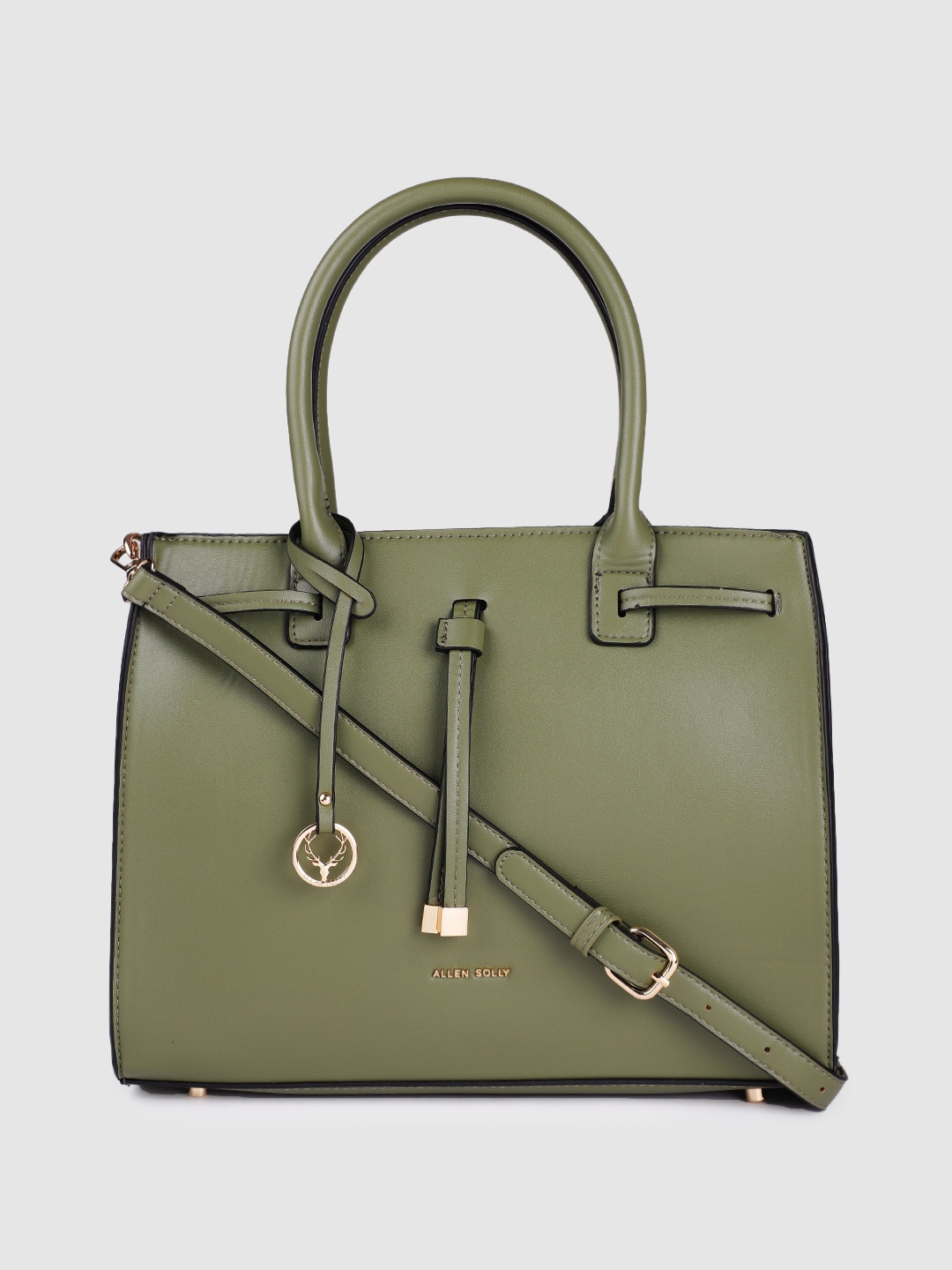 

Allen Solly Olive Green Solid Shoulder Bag