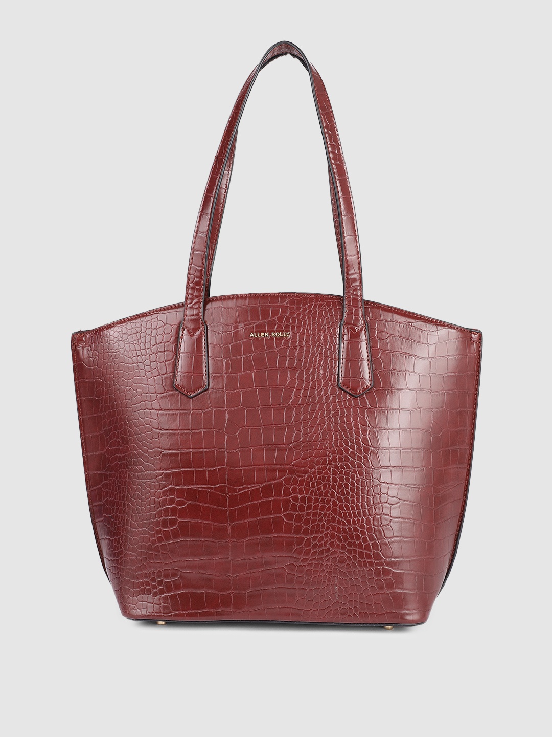 

Allen Solly Burgundy Textured Structured Shoulder Bag