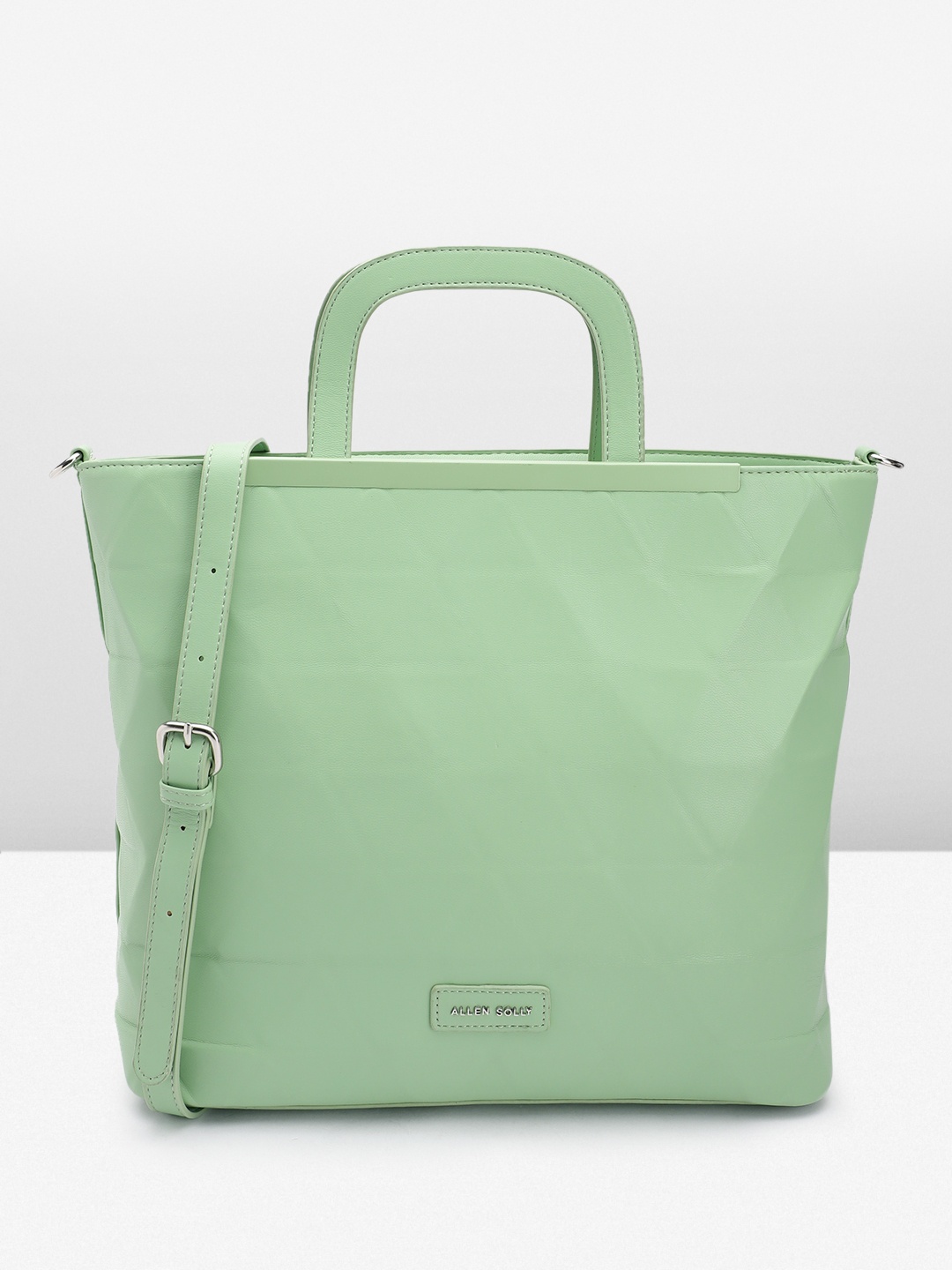 

Allen Solly Structured Handheld Bag, Green