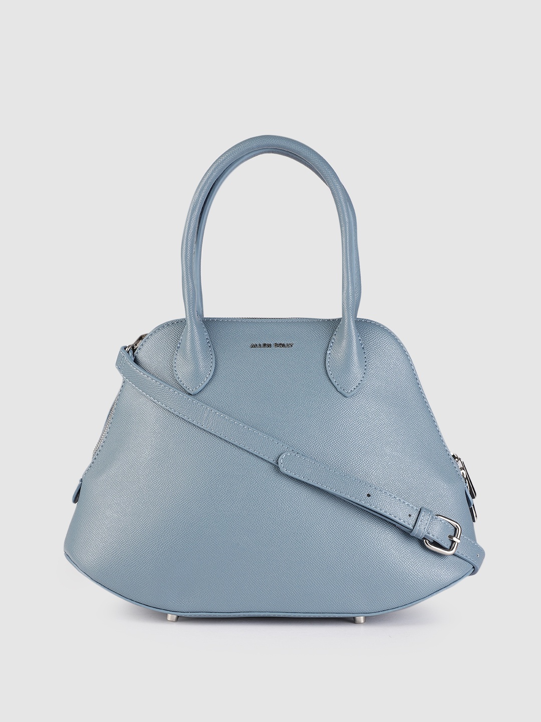 

Allen Solly Blue PU Structured Handheld Bag