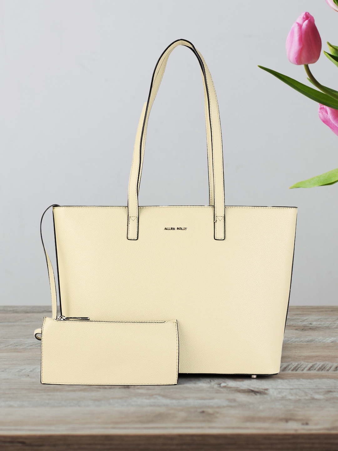 

Allen Solly Beige Solid Shoulder Bag