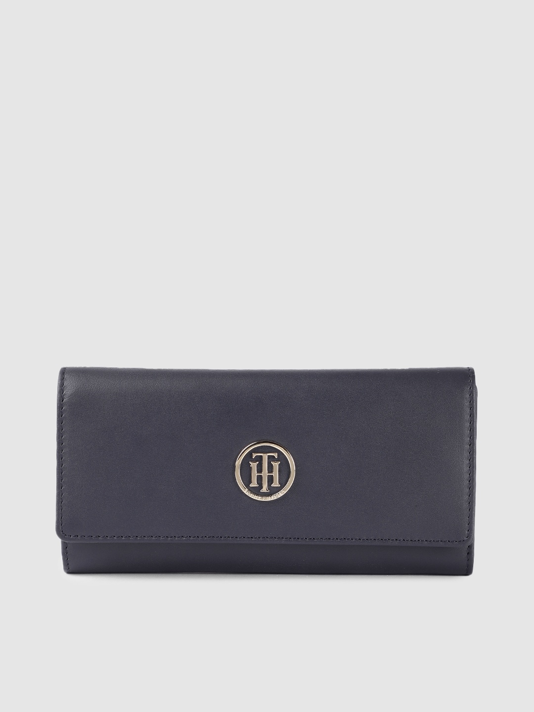 

Tommy Hilfiger Women Navy Blue Leather Envelope