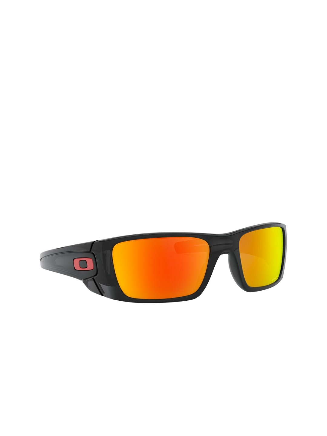 

OAKLEY Men Polarized Red Lens Rectangle Sunglasses - 0OO9096I90960159, Black