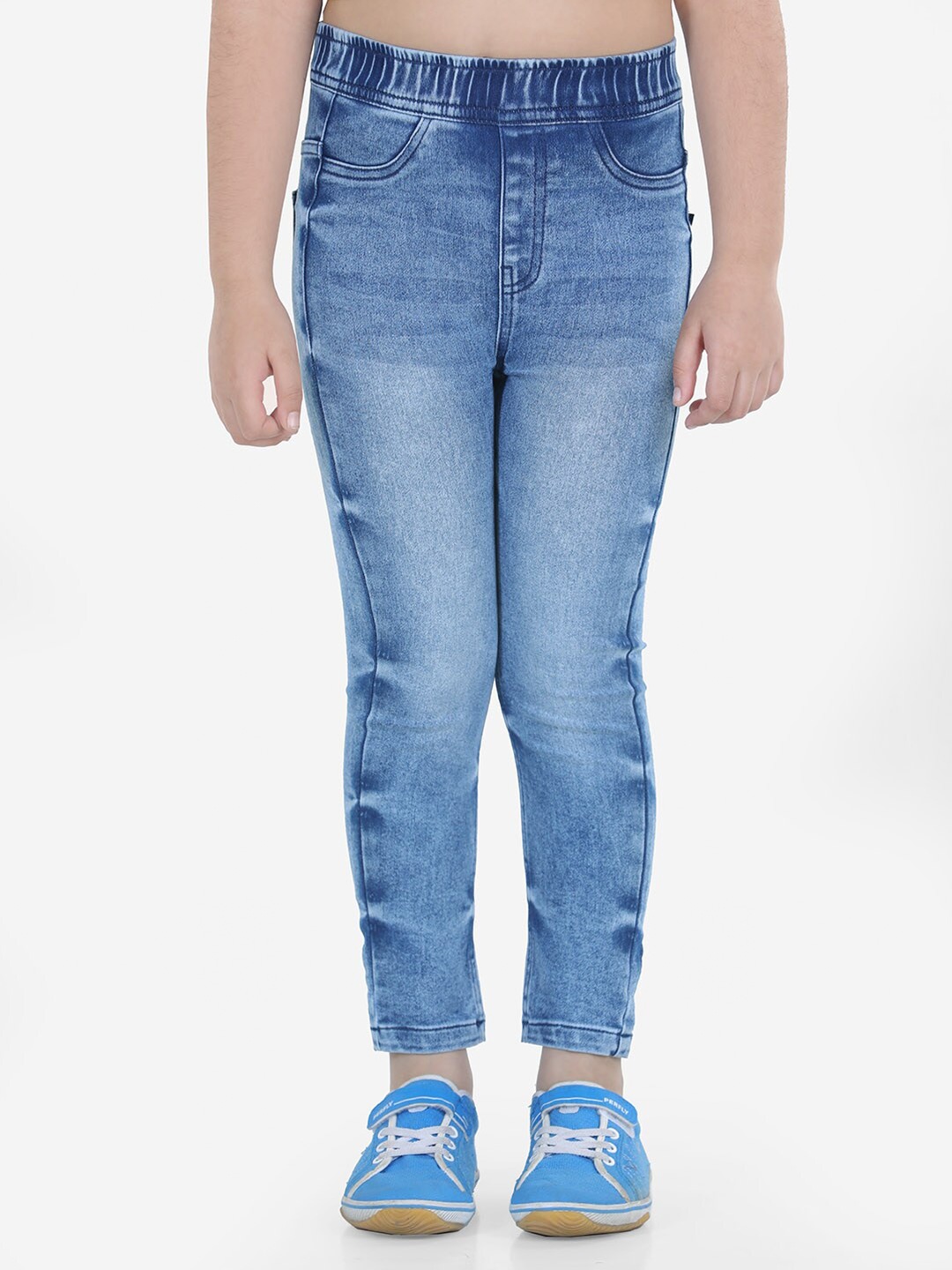 

Naughty Ninos Girls Blue Light Fade Stretchable Jeans