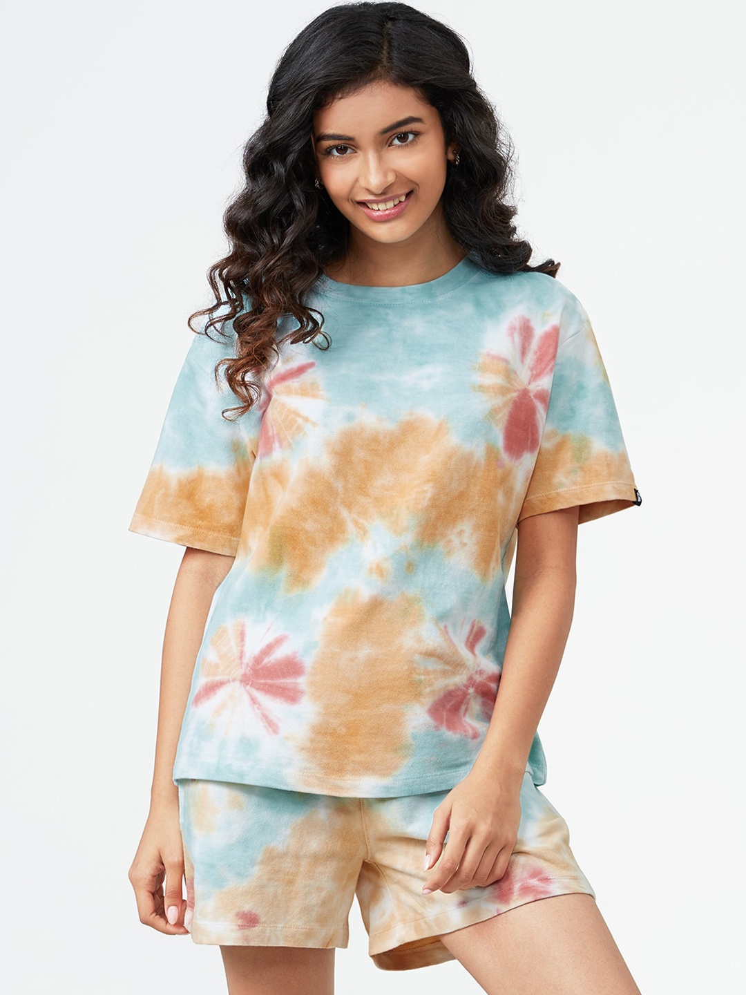 

The Souled Store Women Multicoloured Tie & Die Co-ords, Multi
