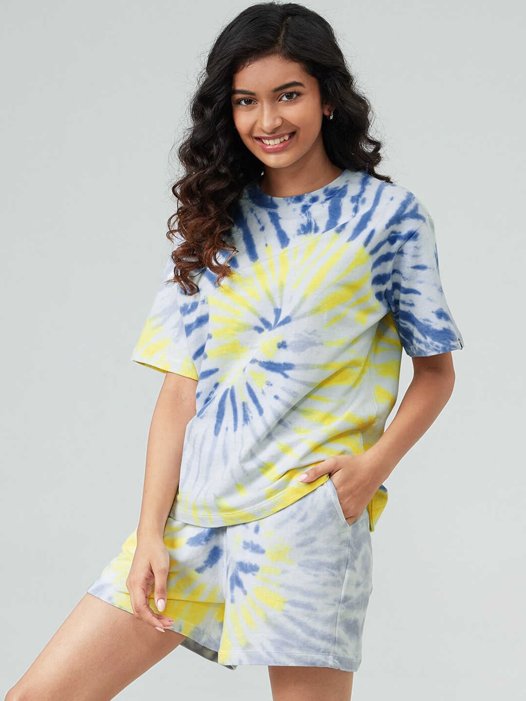 

The Souled Store Women Multicoloured Tie & Dye Co-ords, Multi