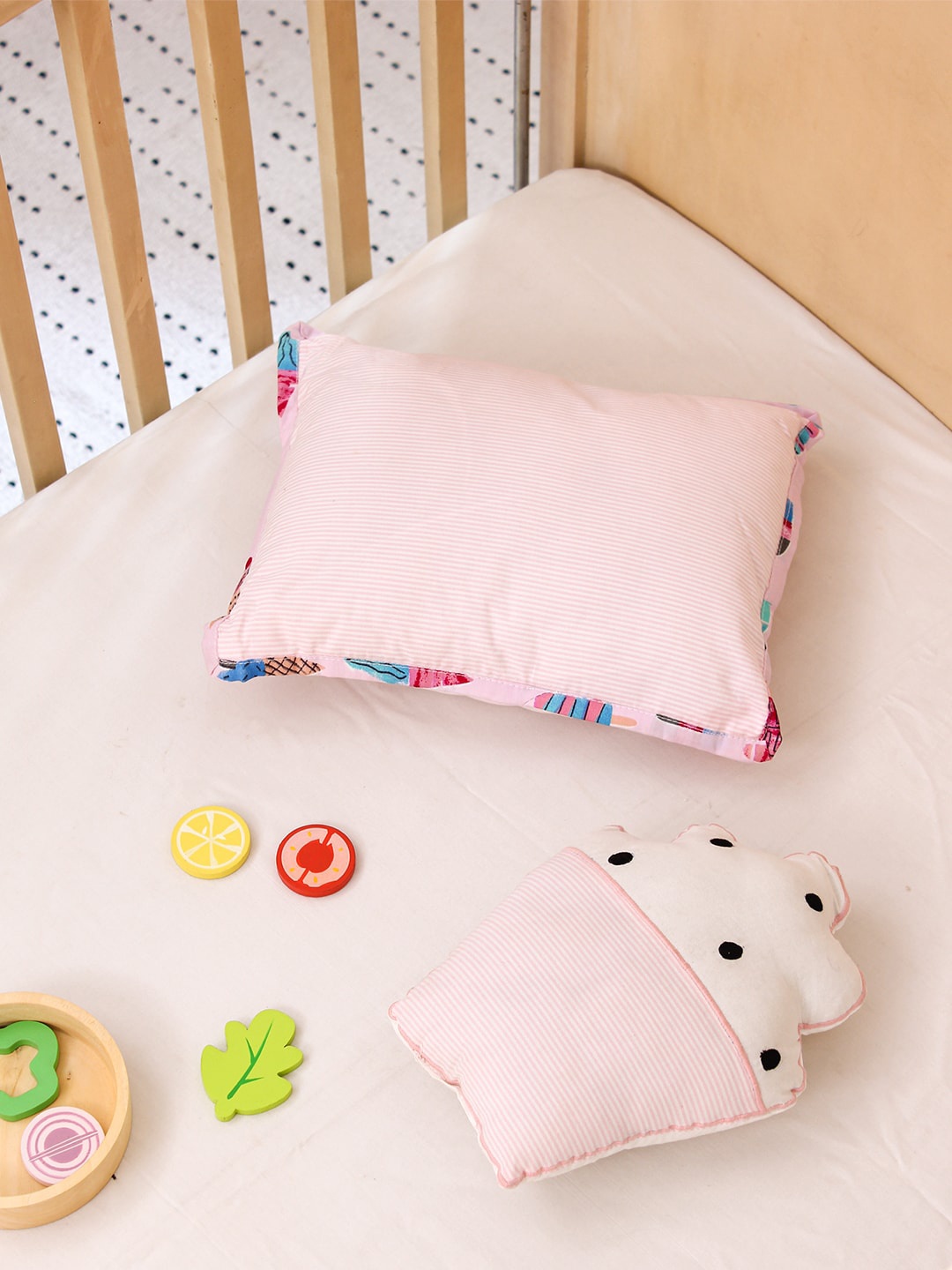 

House This Pink Set of 2 Cotton Polyfill Pillow