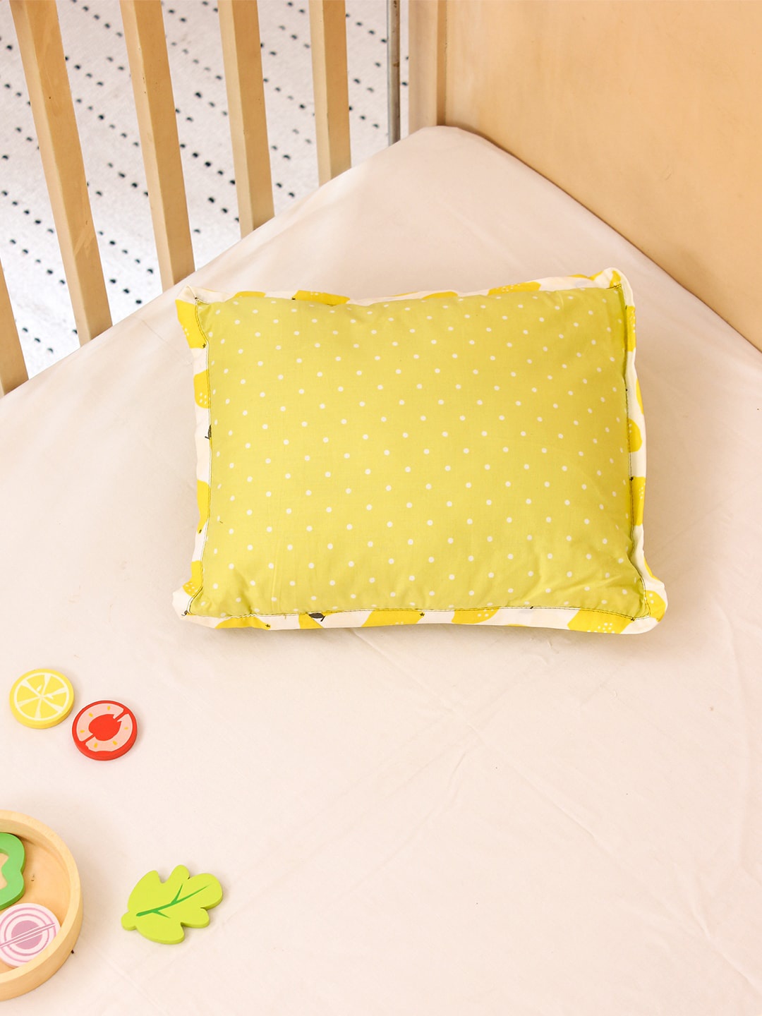 

House This Yellow & White Printed Cotton Pillow Covers