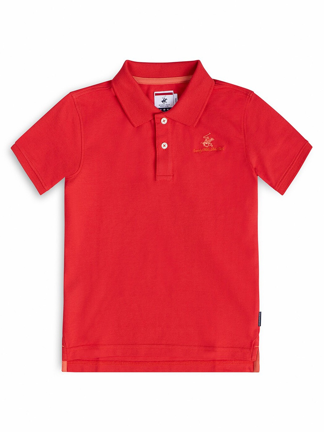 

Beverly Hills Polo Club Boys Coral Polo Collar Cotton T-shirt